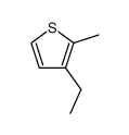 2-methyl-3-ethylthiophene Structure