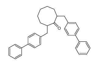Cyclooctanone, 2,8-bis((1,1'-biphenyl)-4-ylmethyl)-结构式