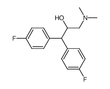 3-dimethylamino-1,1-di-(4-fluorophenyl)-propan-2-ol结构式