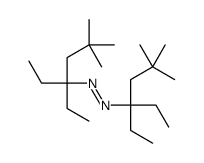 bis(3-ethyl-5,5-dimethylhexan-3-yl)diazene结构式