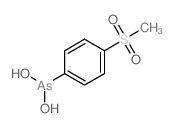 (4-methylsulfonylphenyl)arsonous acid structure