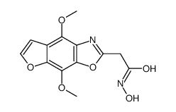 2-(4,8-dimethoxyfuro[3,2-f][1,3]benzoxazol-2-yl)-N-hydroxyacetamide结构式