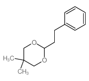 5,5-dimethyl-2-phenethyl-1,3-dioxane structure