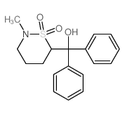 (2-methyl-1,1-dioxo-thiazinan-6-yl)-diphenyl-methanol structure