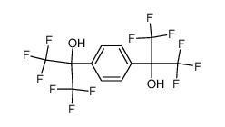 1,4-双(2-羟基六氟异丙基)苯结构式