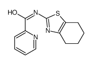 2-Pyridinecarboxamide,N-(4,5,6,7-tetrahydro-2-benzothiazolyl)-(9CI) Structure