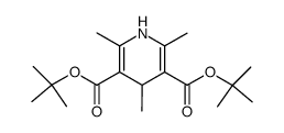 di-tert-butyl 2,4,6-trimethyl-1,4-dihydropyridine-3,5-dicarboxylate结构式