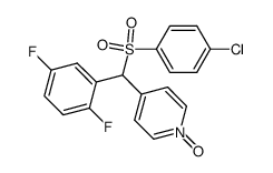 4-[(4-chlorophenylsulfonyl)-(2,5-difluorophenyl)methyl]pyridine-N-oxide结构式