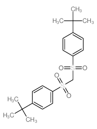 1-tert-butyl-4-[(4-tert-butylphenyl)sulfonylmethylsulfonyl]benzene结构式