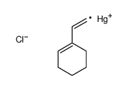 chloro-[2-(cyclohexen-1-yl)ethenyl]mercury结构式