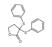 2,2-bis(phenylthio)-γ-butyrolactone结构式