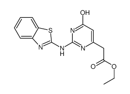 ethyl 2-[2-(1,3-benzothiazol-2-ylamino)-4-oxo-1H-pyrimidin-6-yl]acetate Structure