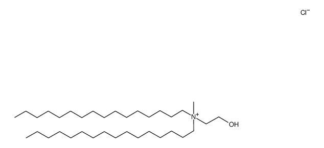 N,N-di-n-hexadecyl-N-methyl-N-(2-hydroxyethyl)ammonium chloride Structure