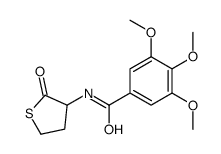 3,4,5-trimethoxy-N-(2-oxothiolan-3-yl)benzamide结构式