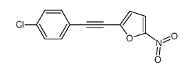 2-[2-(4-chlorophenyl)ethynyl]-5-nitrofuran结构式