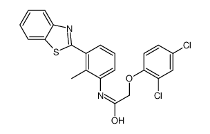 N-[3-(1,3-benzothiazol-2-yl)-2-methylphenyl]-2-(2,4-dichlorophenoxy)acetamide Structure