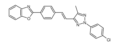 2-(4-{2-[2-(4-chloro-phenyl)-5-methyl-2H-[1,2,3]triazol-4-yl]-vinyl}-phenyl)-benzooxazole Structure