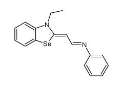 N-[2-(3-ethyl-3H-benzoselenazol-2-ylidene)-ethylidene]-aniline Structure