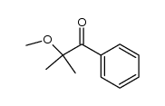 2-methoxy-2-methyl-1-phenyl-1-propanone Structure