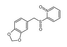 2-(1,3-benzodioxol-5-ylmethylsulfinyl)-1-oxidopyridin-1-ium结构式