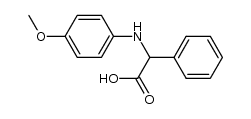 (4-METHOXY-PHENYLAMINO)-PHENYL-ACETIC ACID结构式