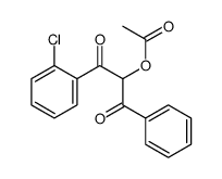 [1-(2-chlorophenyl)-1,3-dioxo-3-phenylpropan-2-yl] acetate Structure