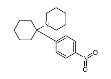 1-[1-(4-nitrophenyl)cyclohexyl]piperidine结构式