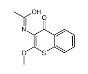 N-(2-methoxy-4-oxothiochromen-3-yl)acetamide结构式