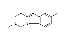 2,5,7-Trimethyl-1,2,3,4-tetrahydropyrimido[1,6-a]indole结构式