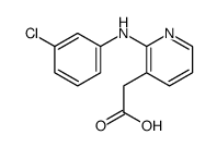 2-[2-(3-chloroanilino)pyridin-3-yl]acetic acid Structure