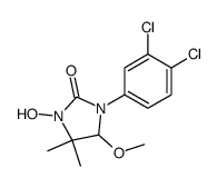 1-(3,4-dichloro-phenyl)-3-hydroxy-5-methoxy-4,4-dimethyl-imidazolidin-2-one Structure