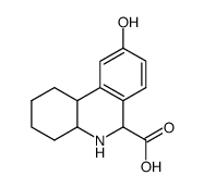 9-hydroxy-1,2,3,4,4a,5,6,10b-octahydro-phenanthridine-6-carboxylic acid结构式