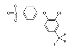 4-[2-chloro-4-(trifluoromethyl)phenoxy]benzenesulfonyl chloride Structure