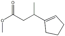 β-Methyl-1-cyclopentene-1-propionic acid methyl ester结构式