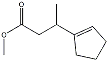 β-Methyl-1-cyclopentene-1-propionic acid methyl ester structure