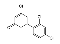 3-chloro-5-(2,4-dichlorophenyl)cyclohex-2-en-1-one结构式