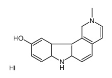 2-methyl-1,6a,7,7a,11a,11b-hexahydropyrido[4,3-c]carbazol-7-ium-10-ol,iodide Structure