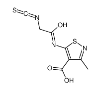 5-[(2-isothiocyanatoacetyl)amino]-3-methyl-1,2-thiazole-4-carboxylic acid结构式