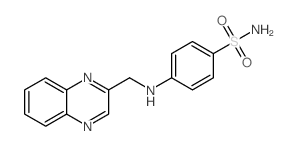 4-(quinoxalin-2-ylmethylamino)benzenesulfonamide结构式