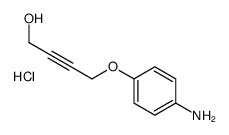 4-(4-aminophenoxy)but-2-yn-1-ol,hydrochloride Structure