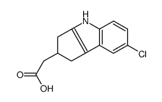 2-(7-chloro-1,2,3,4-tetrahydrocyclopenta[b]indol-2-yl)acetic acid Structure