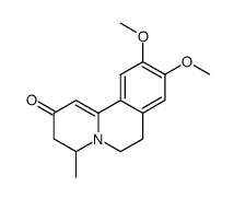 9,10-dimethoxy-4-methyl-3,4,6,7-tetrahydro-pyrido[2,1-a]isoquinolin-2-one结构式