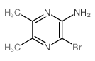 3-bromo-5,6-dimethyl-pyrazin-2-amine structure