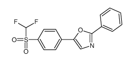 5-[4-(difluoromethylsulfonyl)phenyl]-2-phenyl-1,3-oxazole结构式