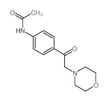 Acetamide,N-[4-[2-(4-morpholinyl)acetyl]phenyl]- Structure