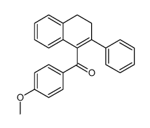 (4-methoxyphenyl)-(2-phenyl-3,4-dihydronaphthalen-1-yl)methanone结构式