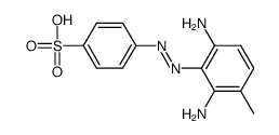 4-[(2,6-diamino-3-methylphenyl)diazenyl]benzenesulfonic acid Structure