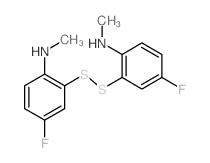 N-(4-Fluoro-2-((5-fluoro-2-(methylamino)phenyl)dithio)phenyl)-N-methylamine Structure