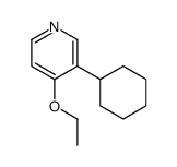 3-cyclohexyl-4-ethoxypyridine结构式