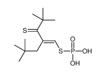 [2-(2,2-dimethylpropyl)-4,4-dimethyl-3-sulfanylidenepent-1-enyl]sulfanylphosphonic acid结构式